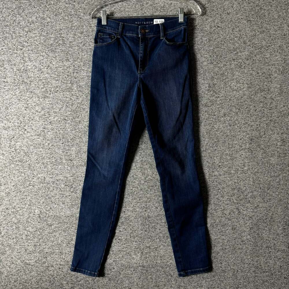 Mott & Bow Women's Size 26 x 28 High Rise Skinny Dark Wash Stretch Denim Jeans